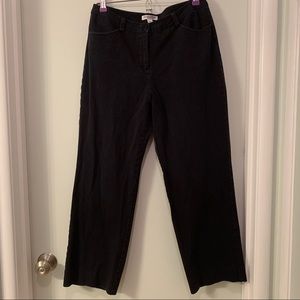 Pendleton black cotton pants sz 10 w pockets